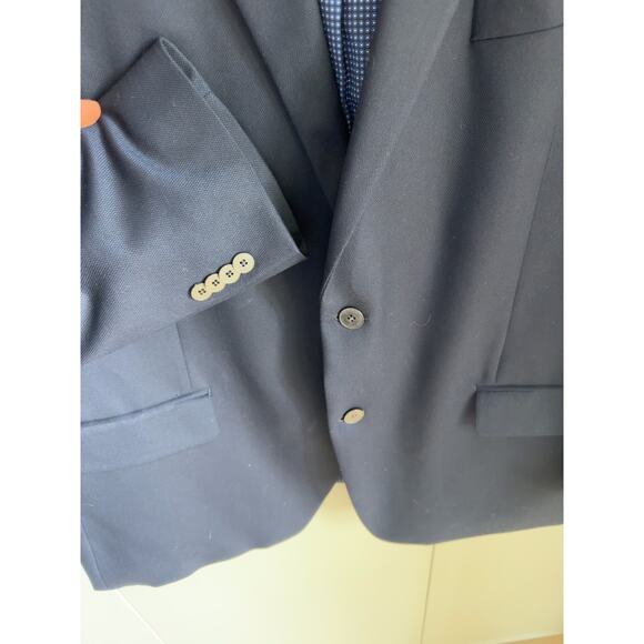 Men's Michael Kors Navy Suit Jacket/Blazer/Sportscoat Size 48R Business - Picture 8 of 8